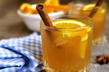 Spicy orange iced tea.