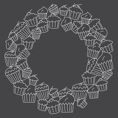  Frame of ring shape.