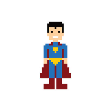 pixel people superhero avatar