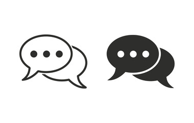 Chatting - vector icon.