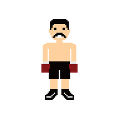 pixel people boxer avatar