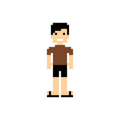 pixel people theme avatar guy