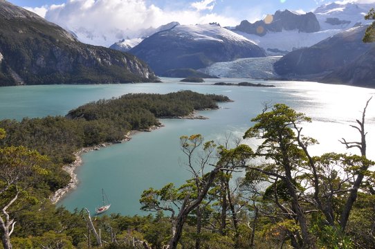 Gletscherblick in Patagonien