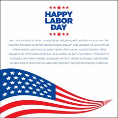 Labor Day With American Flag