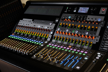 Sound control with LED backlight