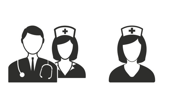 Nurse - vector icon.