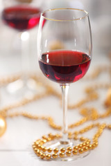 Wineglasses closeup