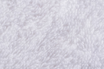 Microfiber texture white towel close-up