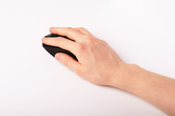 Computer mouse in hand