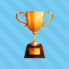 trophy icon design 