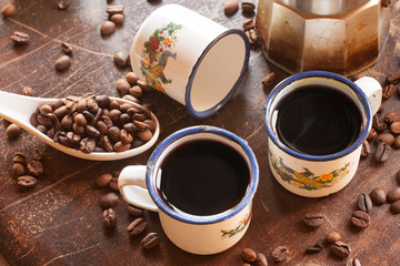 Coffee beans roasted