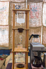 Elaborate coffee distillation machine