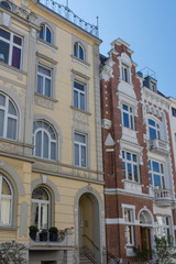 Fototapeta premium Elewacje domów z epoki wilhelmina