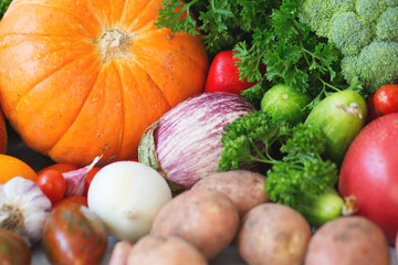 Decorative pattern vegetables.