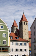 Fototapeta na wymiar Niedermünsterkirche Regensburg