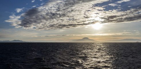 McMurdo Sound at sunset