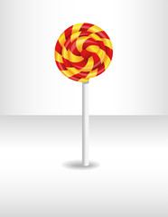 Vector illustration with candy. Illustration 10 version