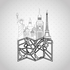 Fototapeta premium travel concept design 