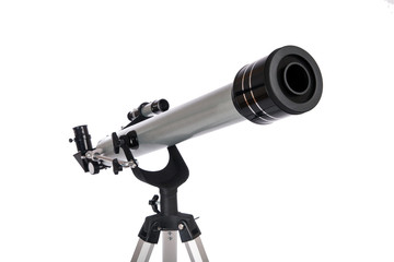 Telescope isolated on a white background
