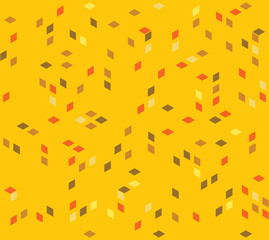 Naklejka premium Vector seamless pattern with rhombus and diamond shapes