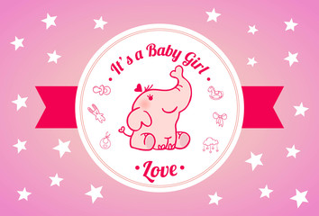 Sweet Baby Shower Invitation Card Design