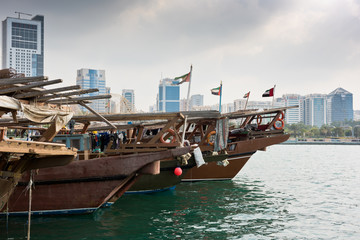 Obraz premium Old fishing boats