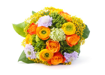 Blumenstrauß, Frühlingsstrauß zum Muttertag, Geburtstag oder Hochzeit, Freisteller