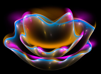 Abstract fractal illustration for creative design