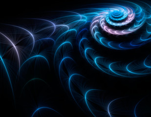 Abstract fractal illustration for creative design