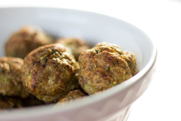 meatballs on a white background 