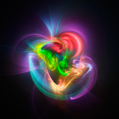 Abstract fractal illustration for creative design
