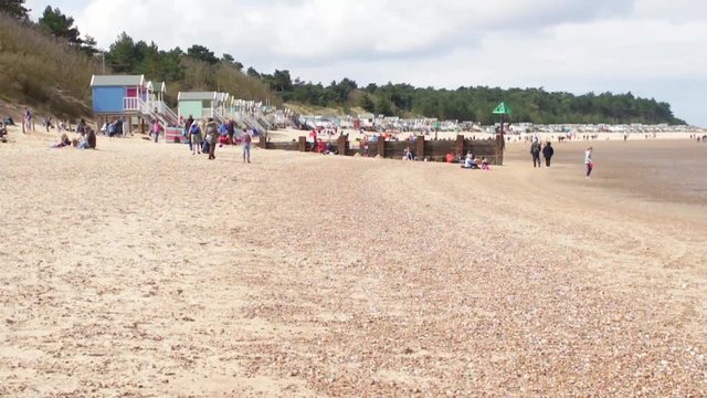 The beach at Wells, UK