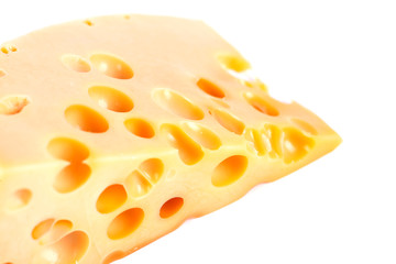 yellow cheese with fresh vegetables