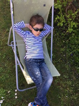 detente au printemps dans un transar