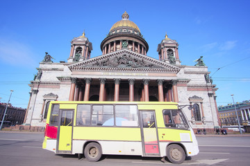 St. Petersburg, Russia - on March, 13, 2016: St. Isaac cathedral in St. Petersburg, Russia.