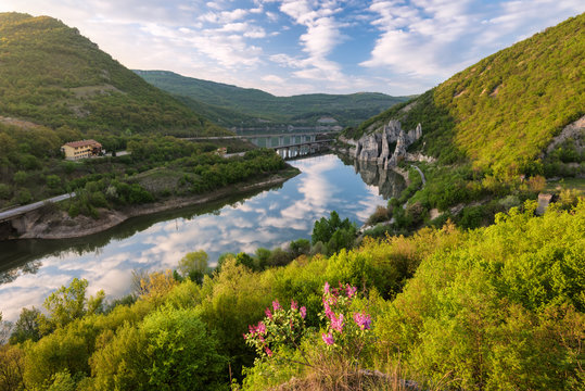 Spring over the rock phenomenon "The Wonderful Rocks", Bulgaria