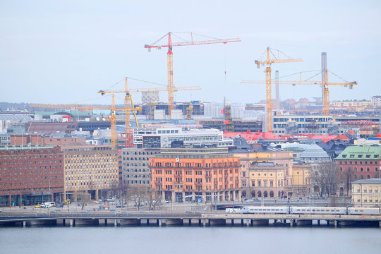 landscape with the image of Stockholm, Sweden