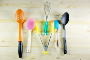 Set of a kitchen utensil