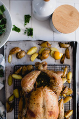 stuffed whole chicken