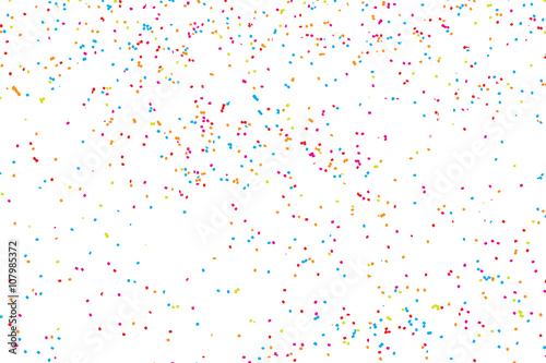 &quot;Abstract background with falling confetti. Many round random tiny glitter pieces. &quot; Stock image