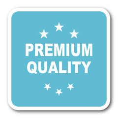 premium quality blue square internet flat design icon