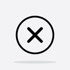 Obraz premium Close Icon, Close Menu Icon in Vector