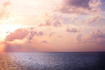 Sunrise over the tropical ocean