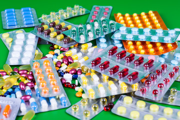 Fototapeta na wymiar Variety of medicines and drugs