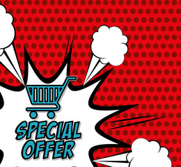 Colorful design of Special Offer , vector illustration