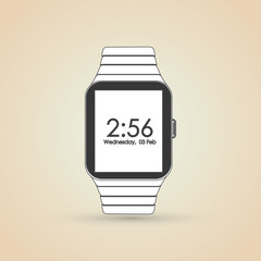 Icon of Smart watch design, vector illustration