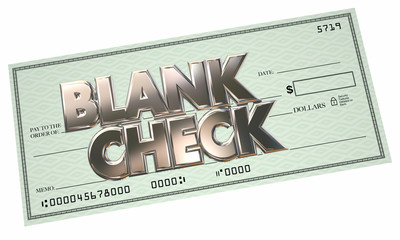 Blank Check 3d Words Money Free Opportunity Make Earn Income