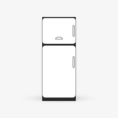 Icon of  fridge design, vector illustration