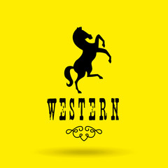 wild west icon  design 