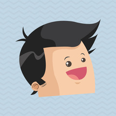 Man profile design , vector illustration